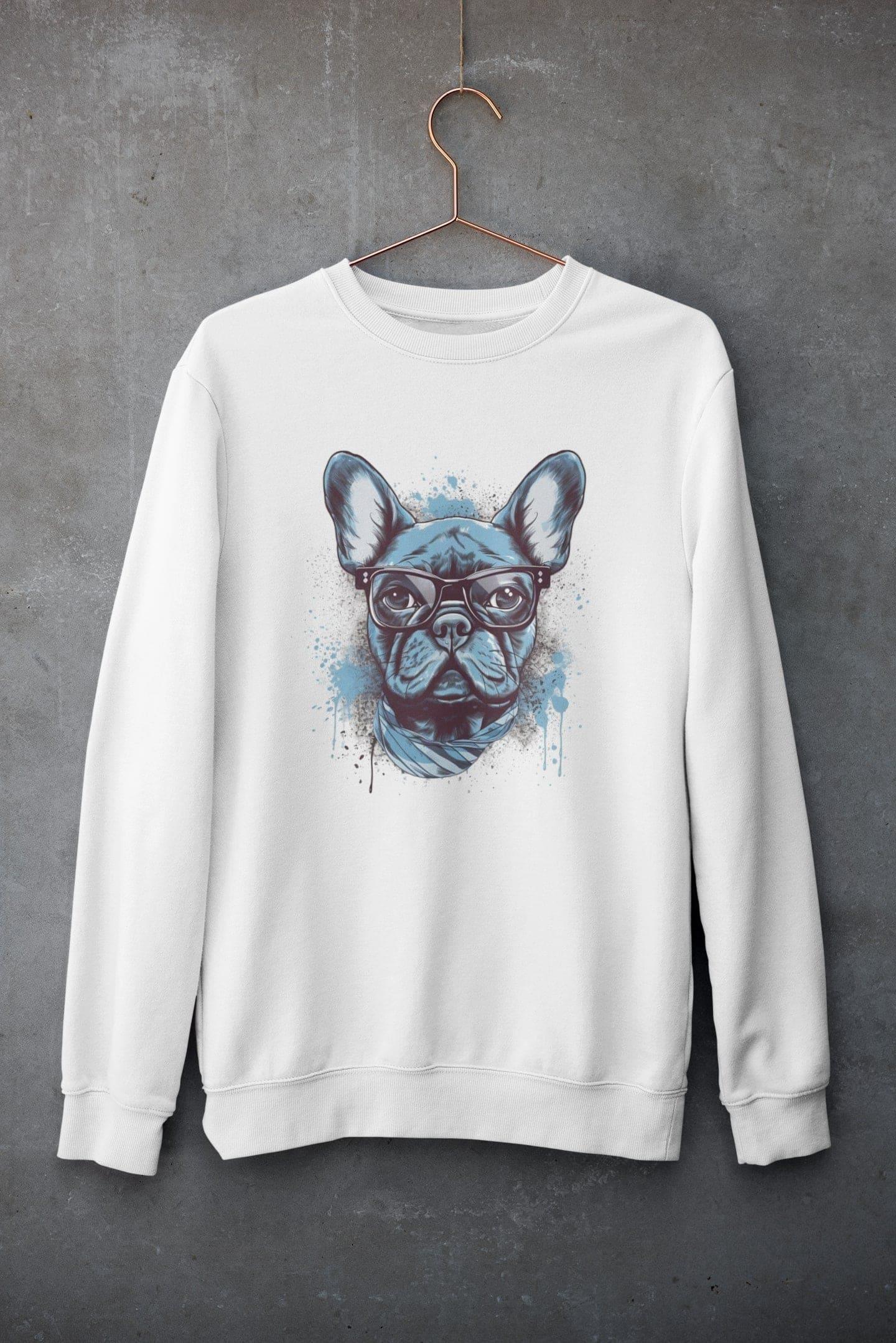 Hipster Frenchie - Unisex Sweatshirt - Frenchie Emporium