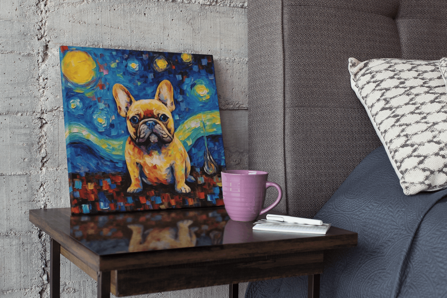Frenchie Twilight Reverie - Canvas - Frenchie Emporium