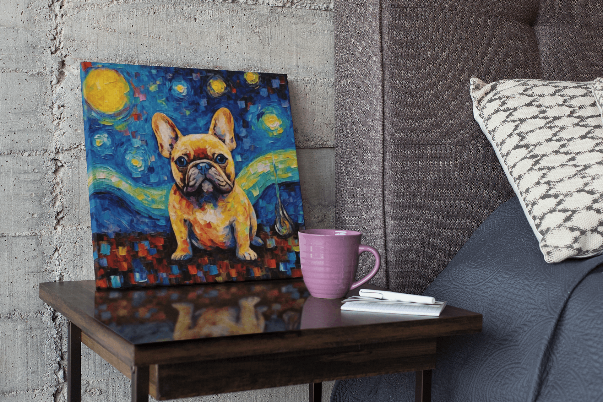 Frenchie Twilight Reverie - Canvas - Frenchie Emporium