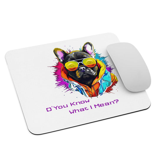 Mouse pad "D' You Know What I Mean" French Bulldog - Frenchie Emporium