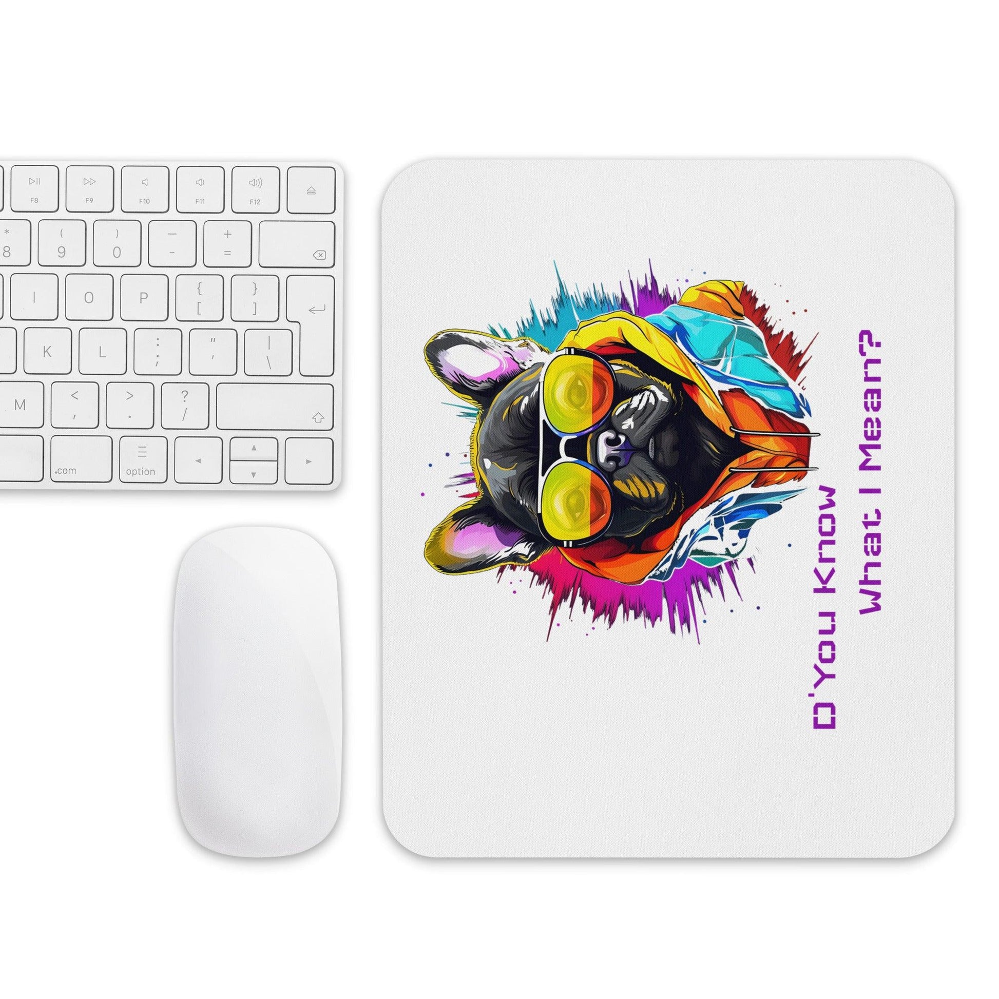 Mouse pad "D' You Know What I Mean" French Bulldog - Frenchie Emporium