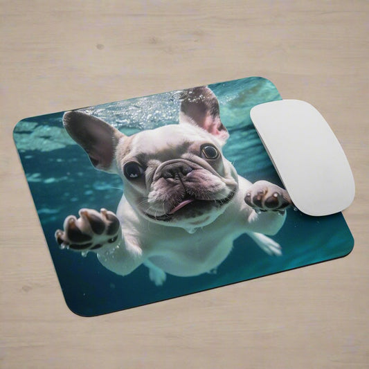 Mouse pad "Underwater" Frenchie - Frenchie Emporium