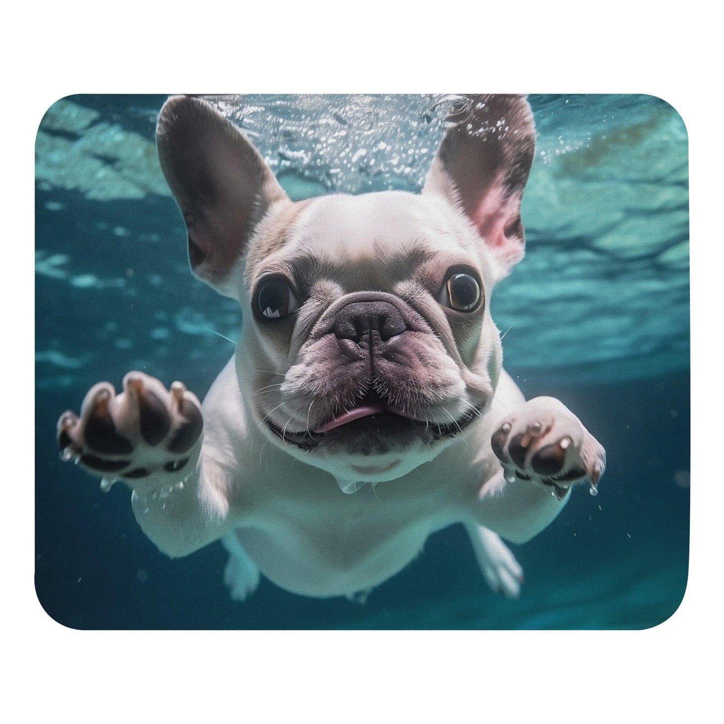 Mouse pad "Underwater" Frenchie - Frenchie Emporium