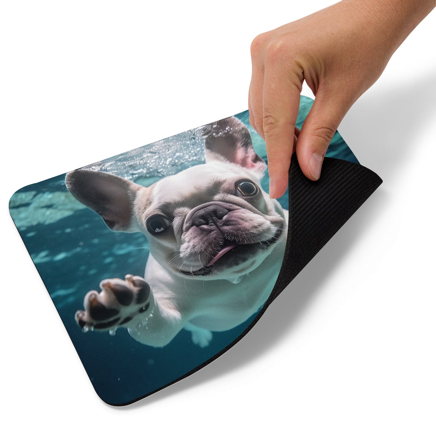Mouse pad "Underwater" Frenchie