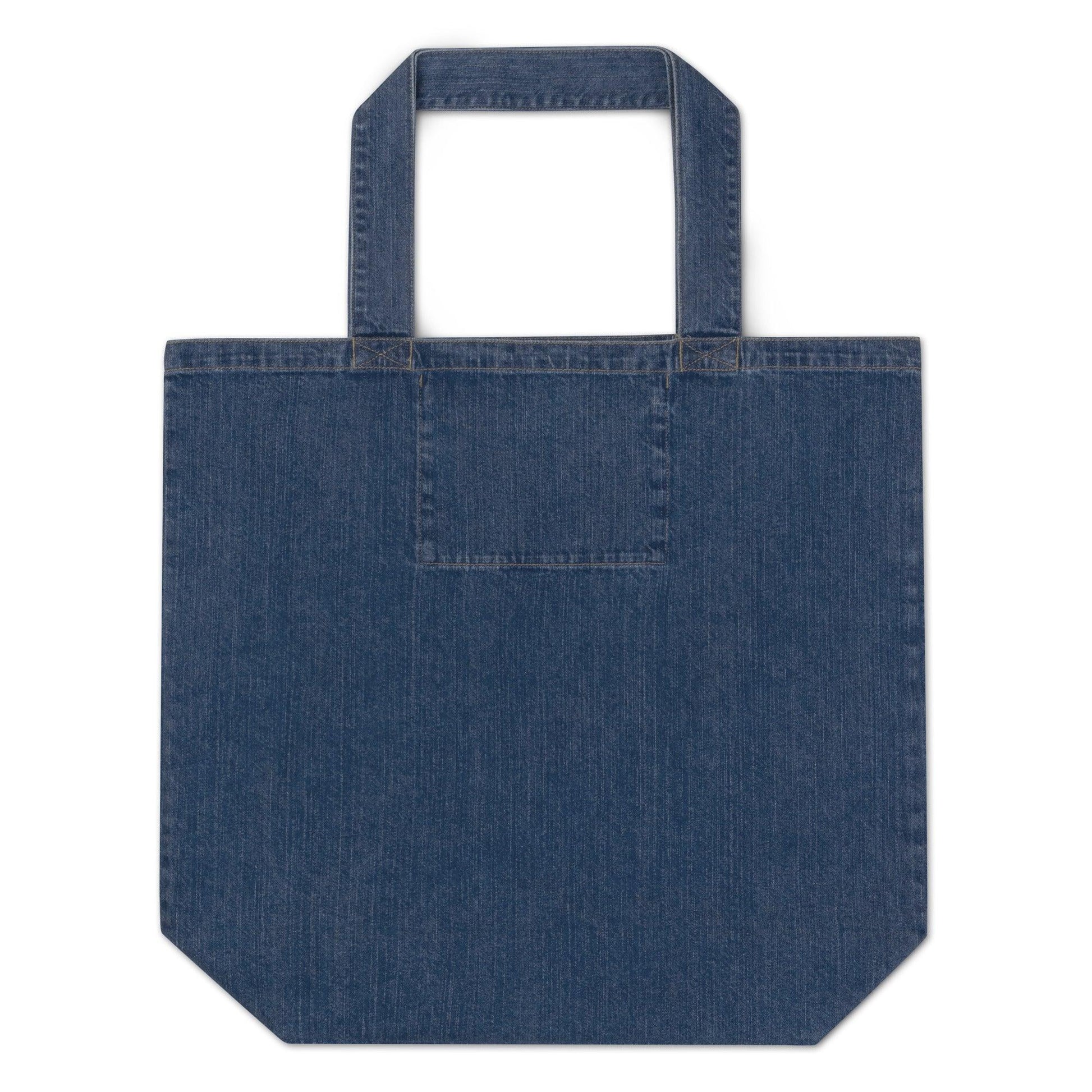 Tennis Ball Frenchie - Organic Denim Tote Bag - Frenchie Emporium