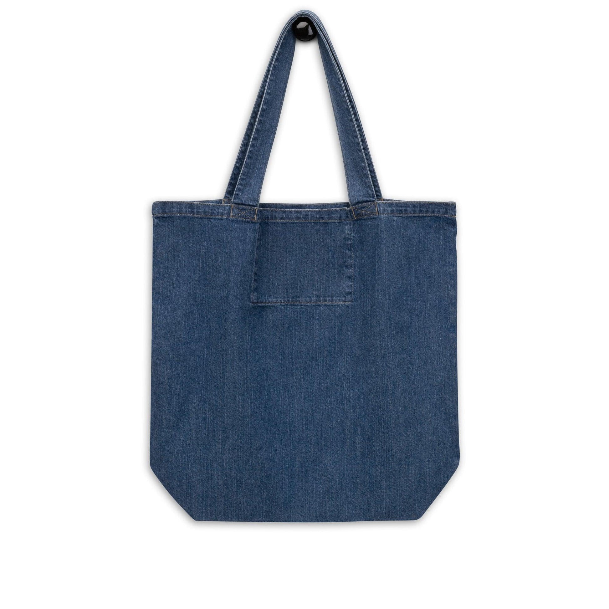 Tennis Ball Frenchie - Organic Denim Tote Bag - Frenchie Emporium
