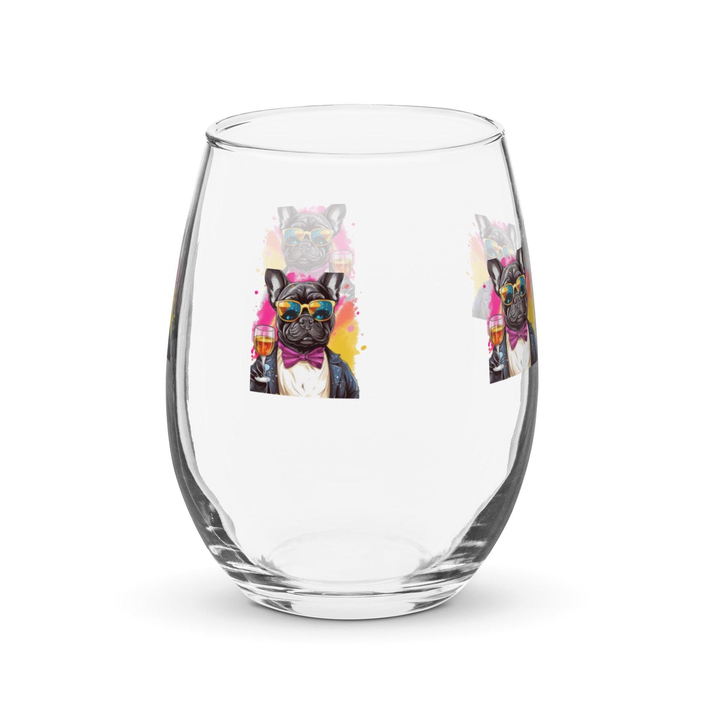 Frenchie Cheers! wine glass - Frenchie Emporium