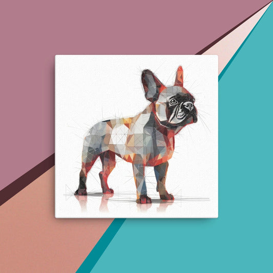 Vivacious Frenchie-Abstract French Bulldog Canvas - Frenchie Emporium