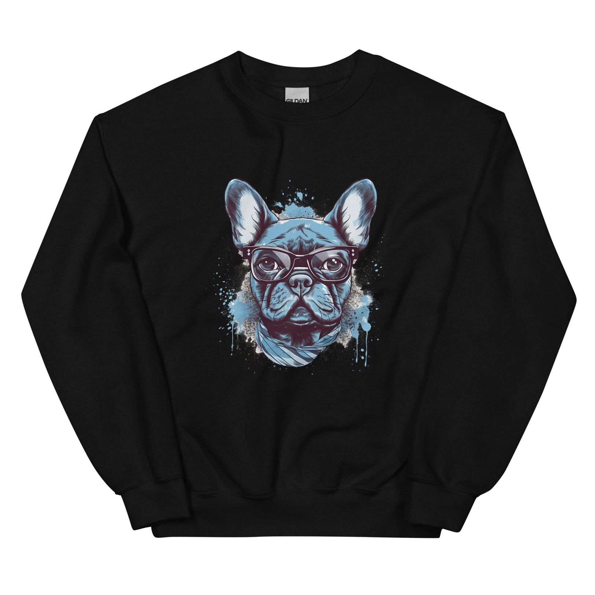 Hipster Frenchie - Unisex Sweatshirt - Frenchie Emporium