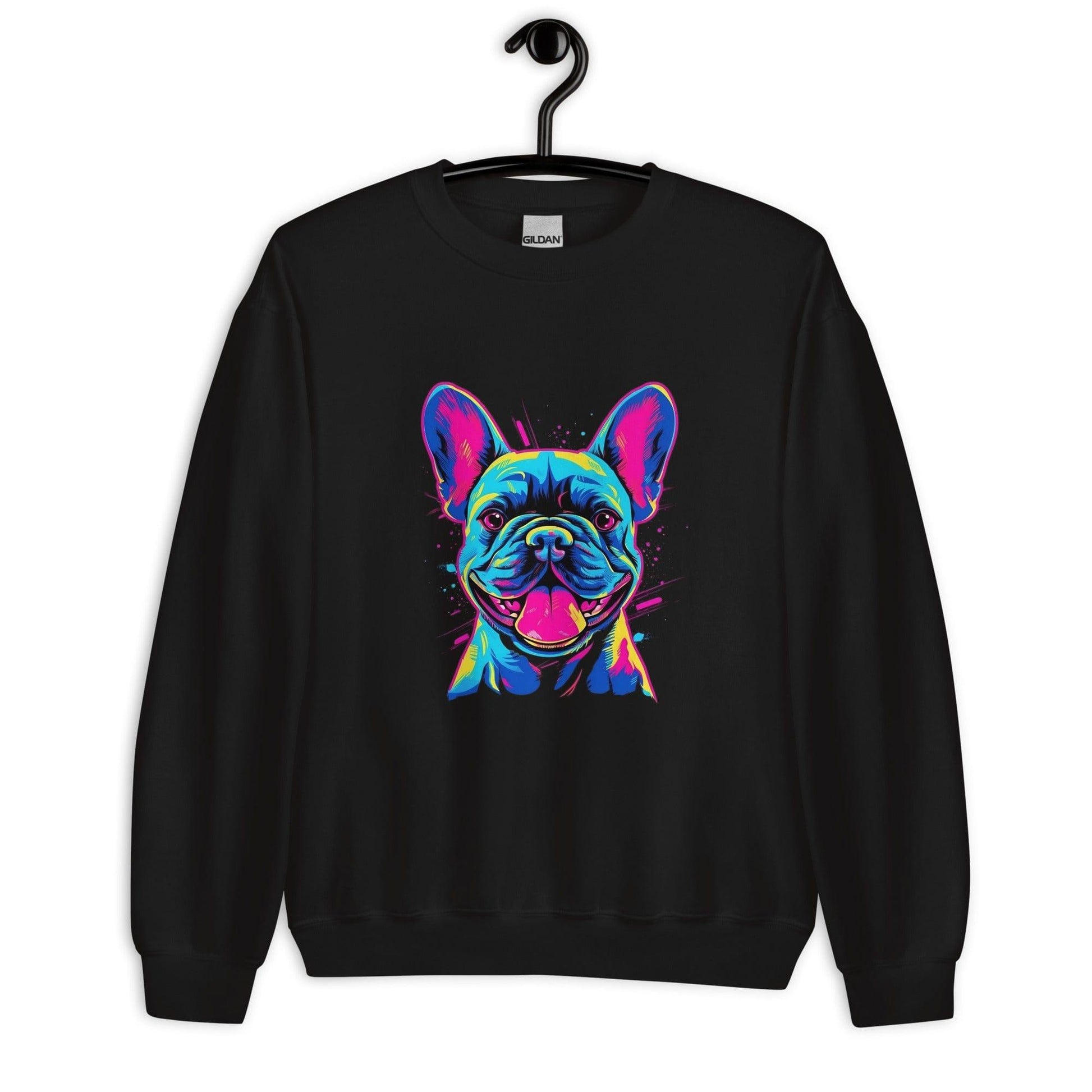 Frenchie Sassy Neon Styled - Unisex Sweater - Frenchie Emporium