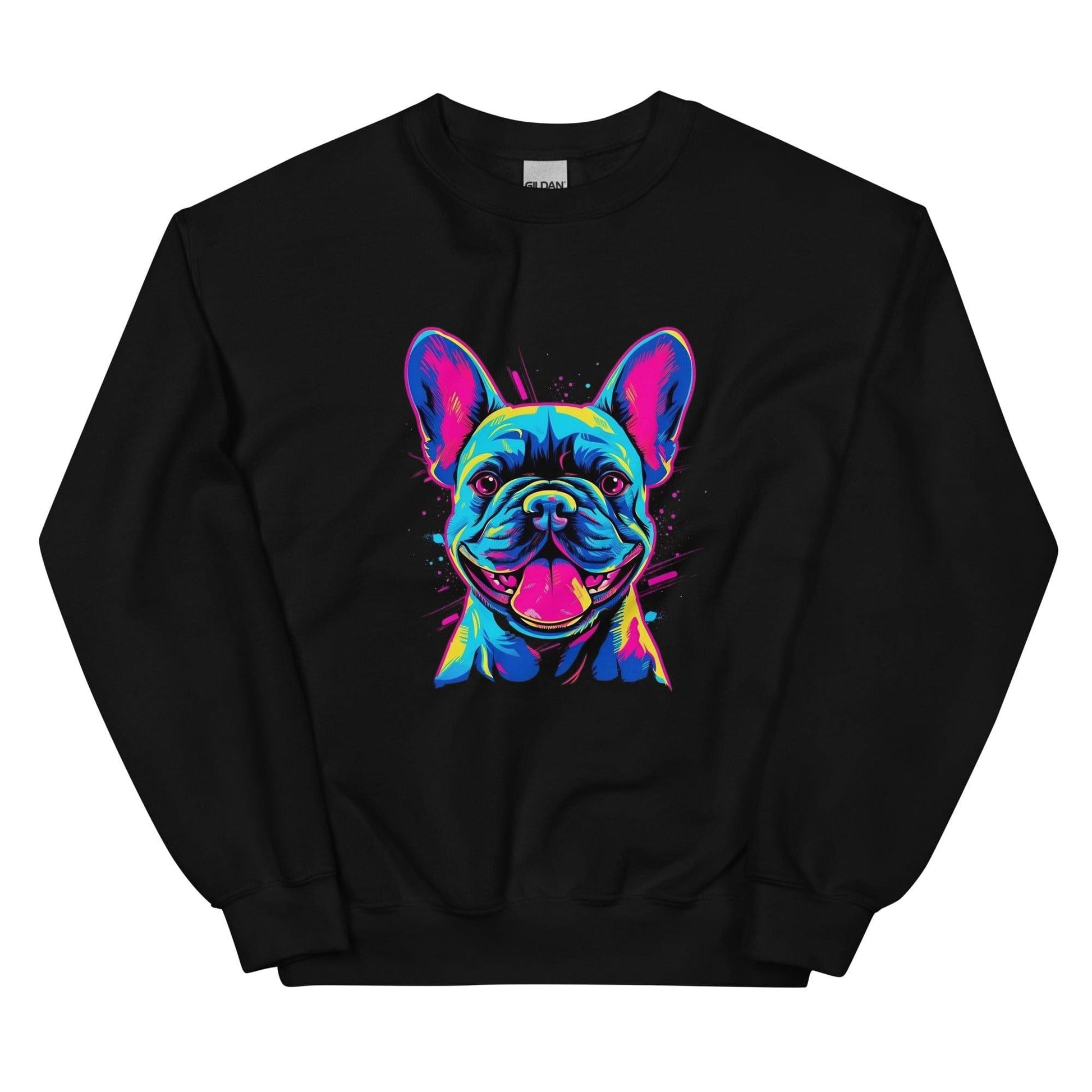 Frenchie Sassy Neon Styled - Unisex Sweater - Frenchie Emporium