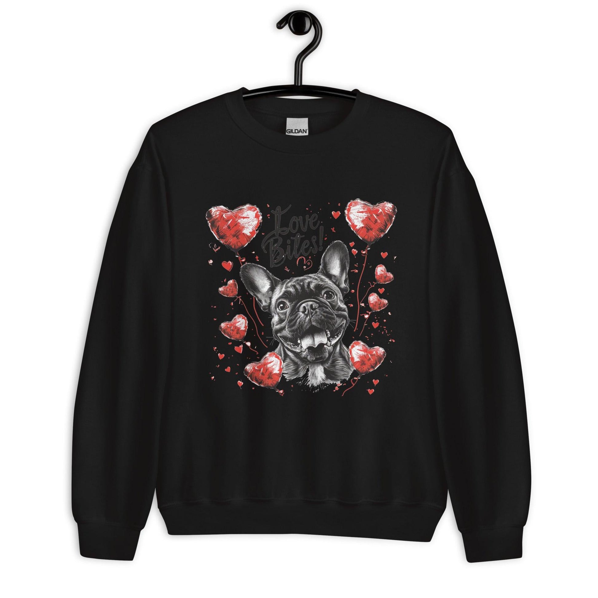"Love Bites!" - Unisex Sweatshirt - Frenchie Emporium