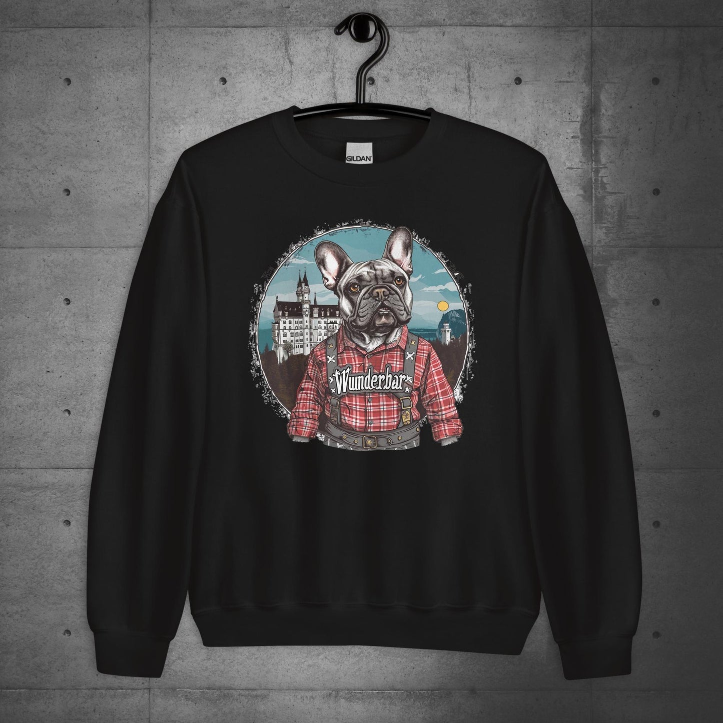 Wunderbar Frenchie in Lederhosen Unisex Sweater - Frenchie Emporium