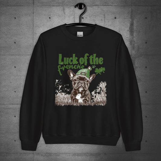 Luck of the Paw-rish Frenchie Unisex Sweatshirt - Frenchie Emporium