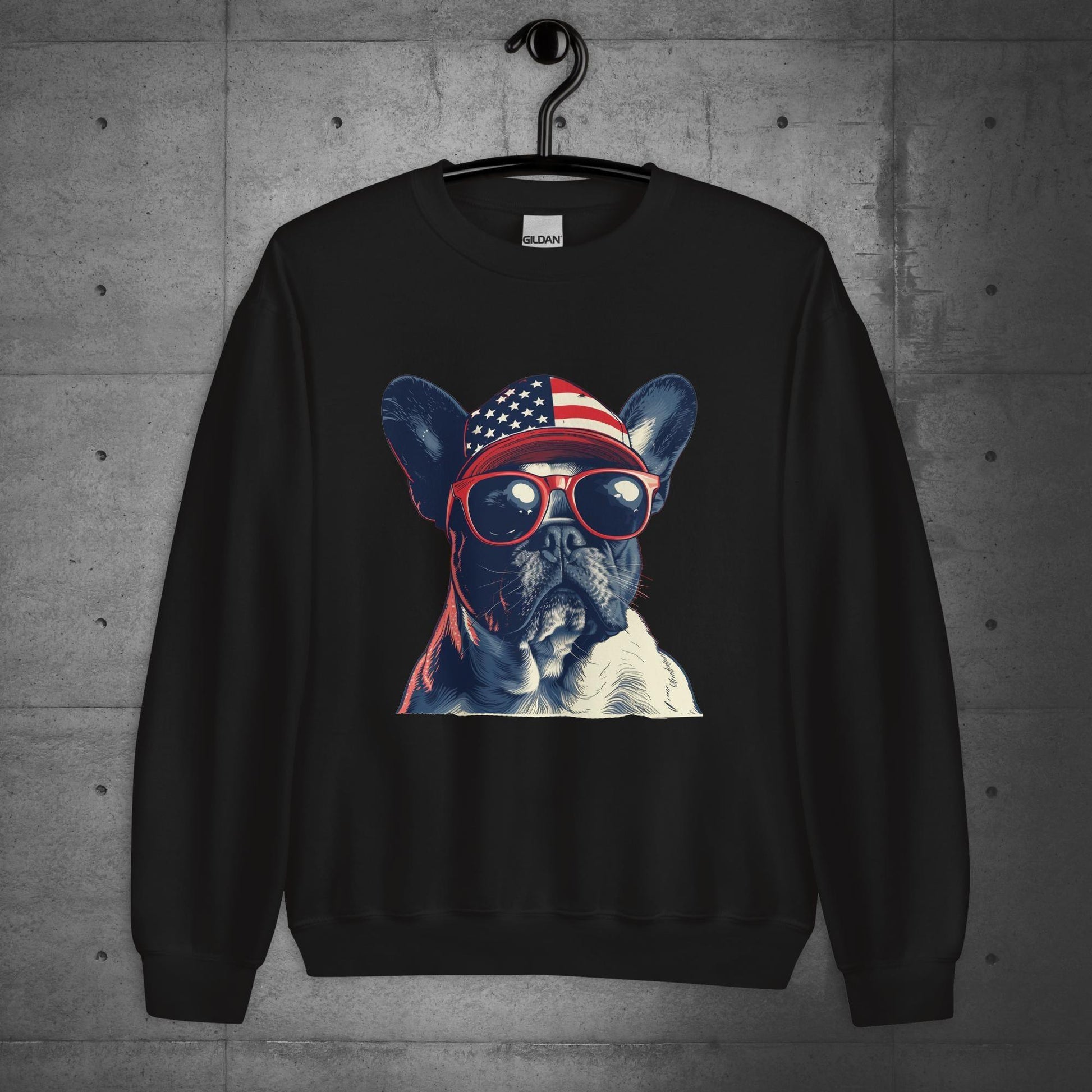 Frenchie Unisex Sweatshirt- Pride of America - Frenchie Emporium