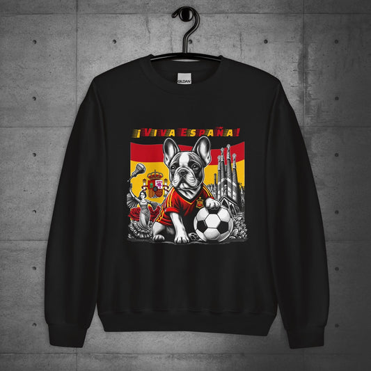 Frenchie Unisex Sweatshirt Spanish Futbolista - Frenchie Emporium