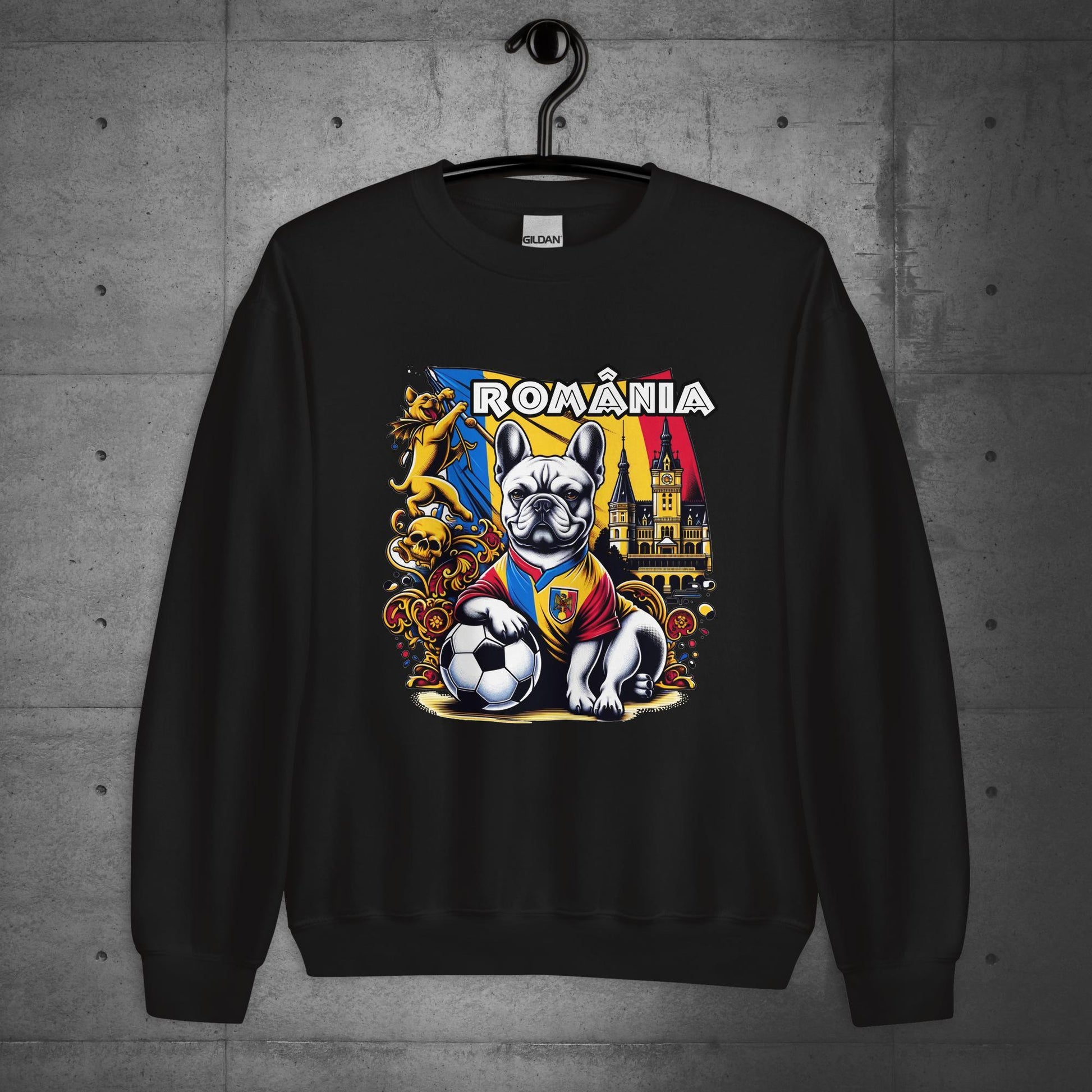 Frenchie Romanian Football Unisex Sweater - Frenchie Emporium