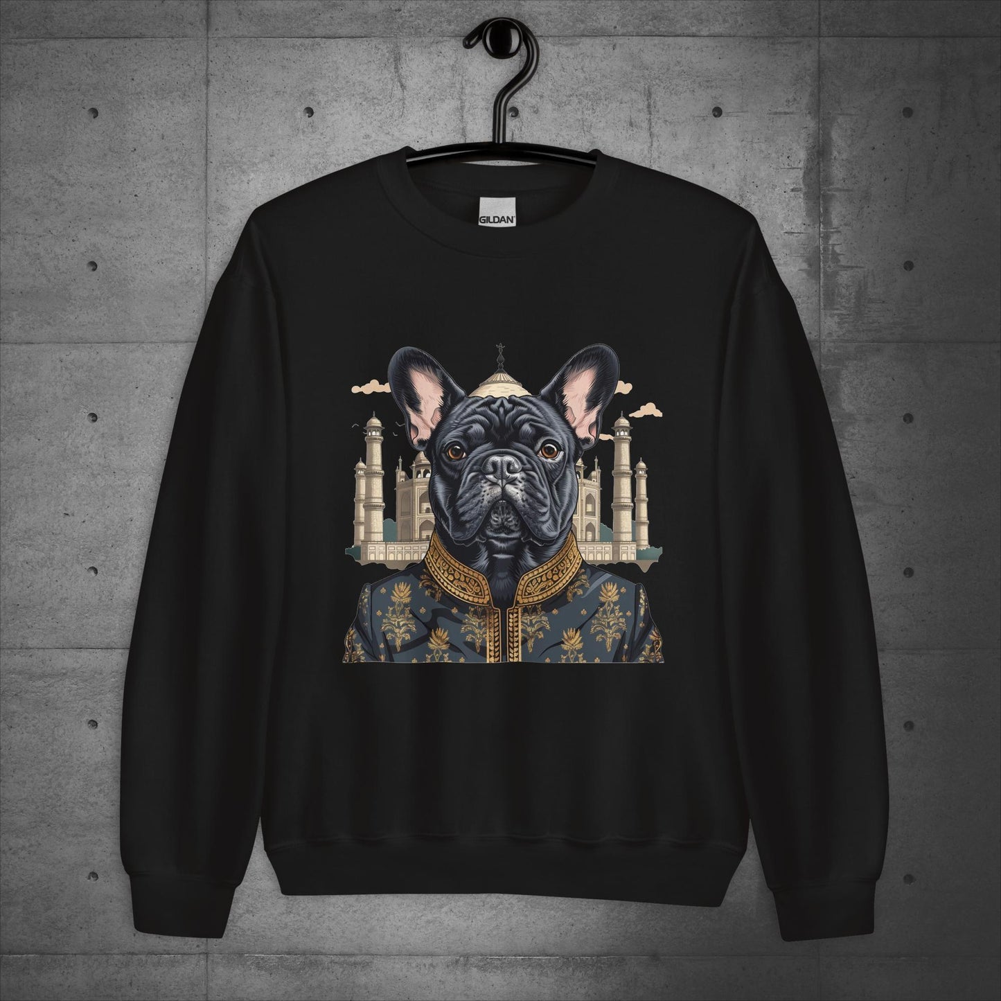 Iconic Taj Mahal Frenchie Unisex Sweater - Frenchie Emporium