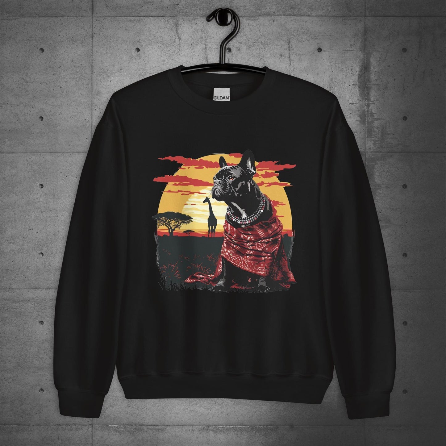 Enchanting Serengeti Frenchie - Unisex Sweater/Sweatshirt - Frenchie Emporium