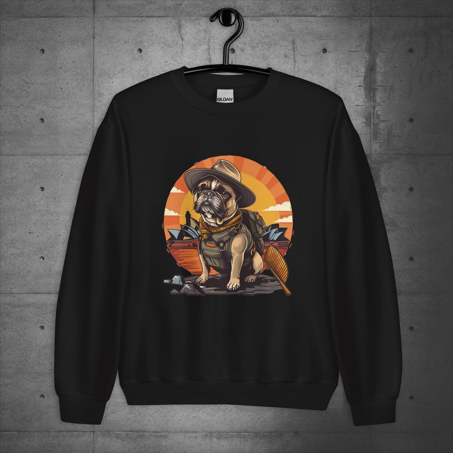 Sydney Explorer Frenchie - Unisex Sweater/Sweatshirt - Frenchie Emporium