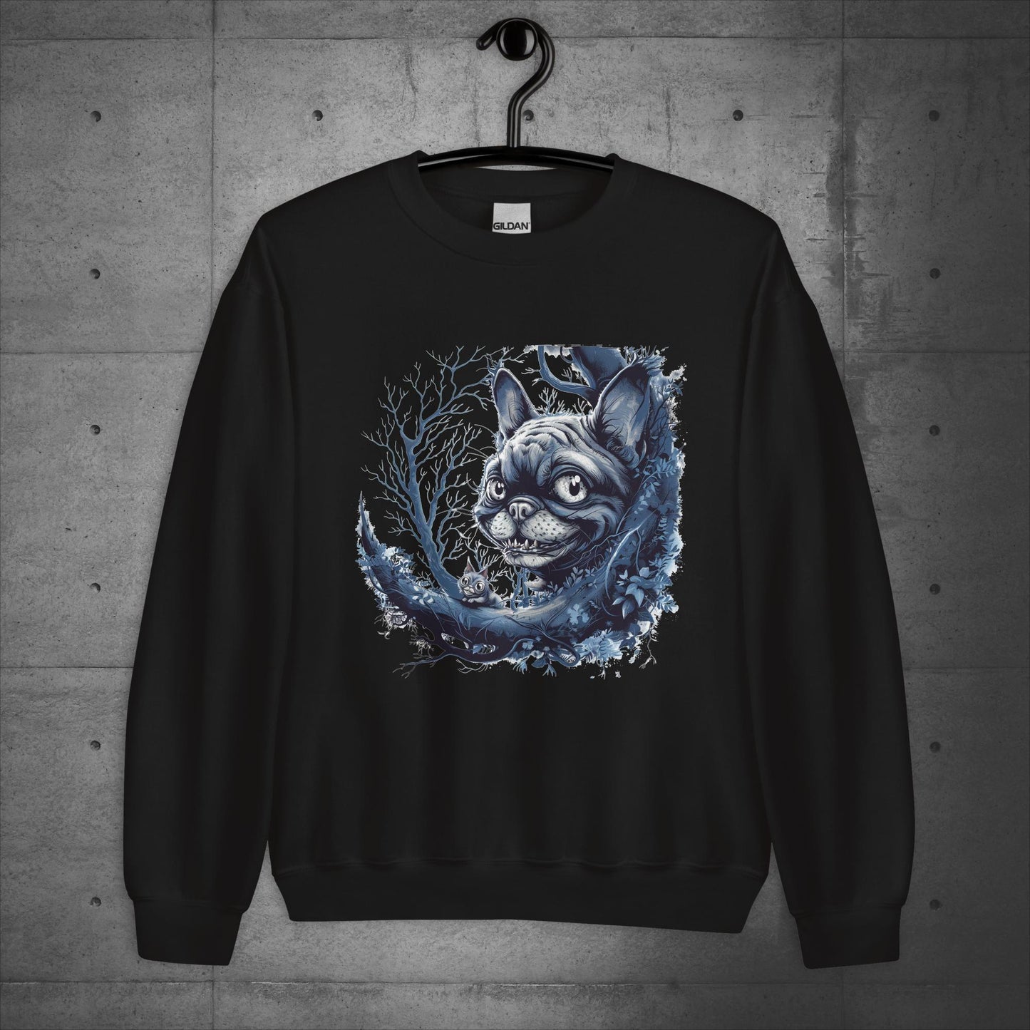 Cheshire Cat Frenchie - Unisex Sweatshirt - Frenchie Emporium