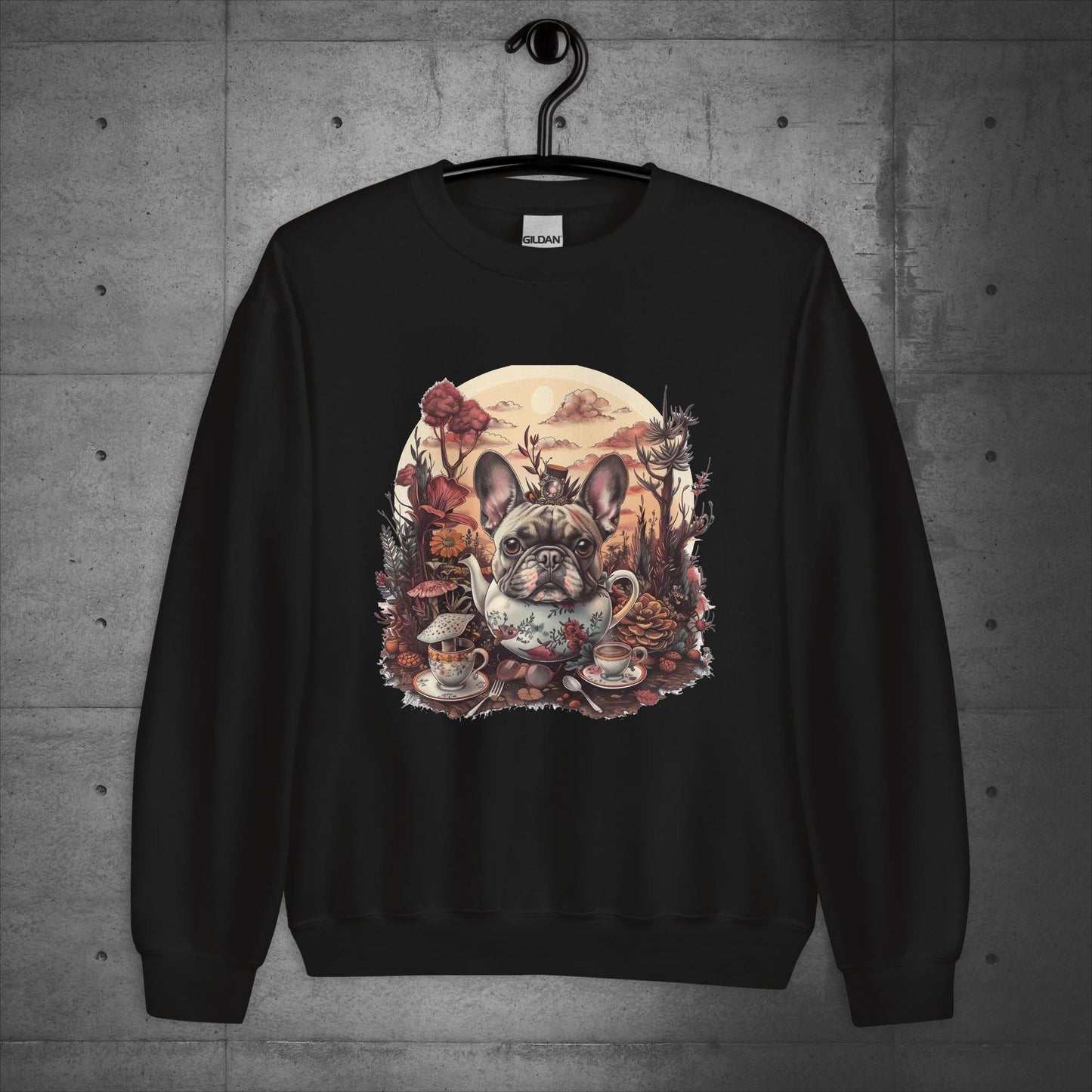 Frenchie Tea Party - Unisex Sweatshirt - Frenchie Emporium