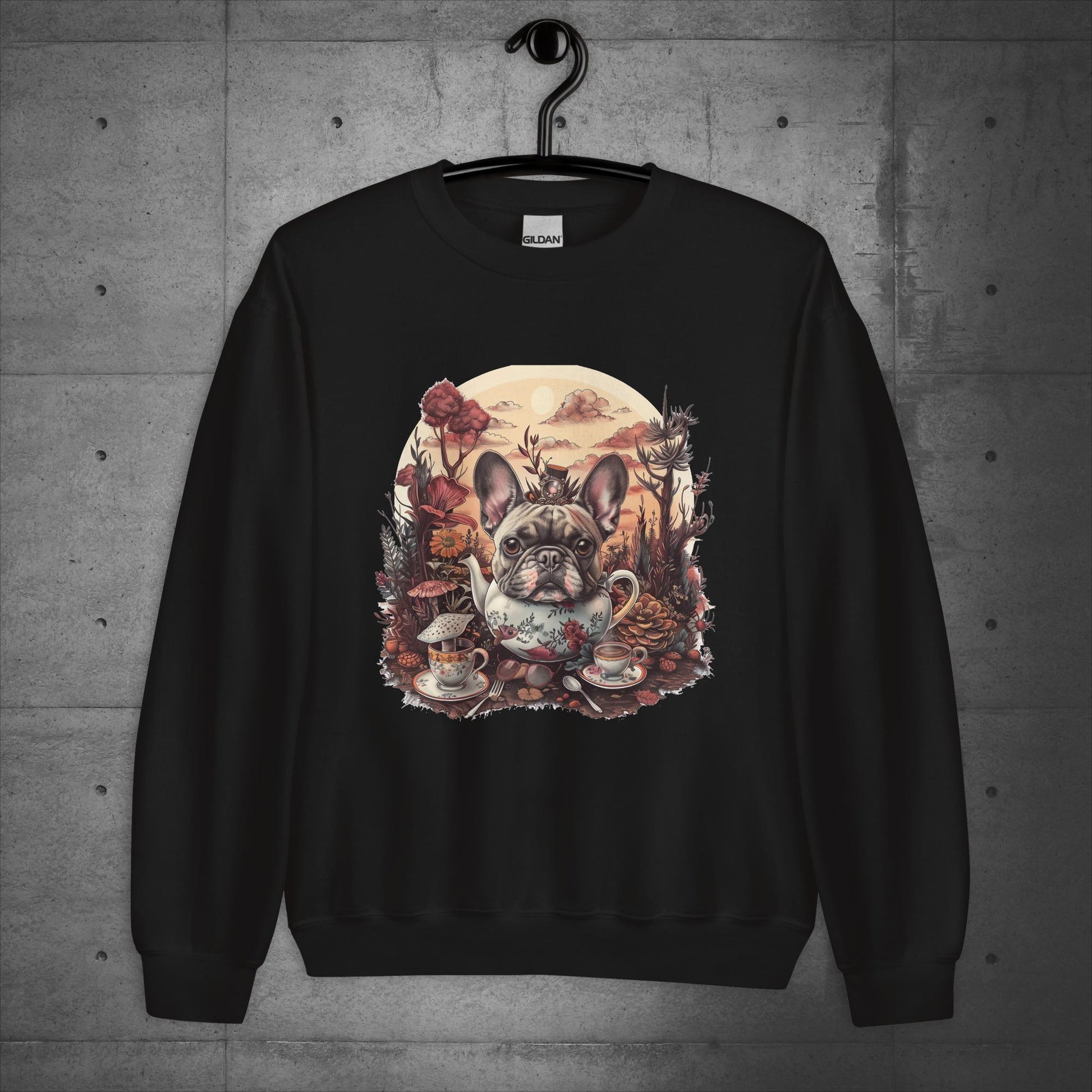 Frenchie Tea Party - Unisex Sweatshirt - Frenchie Emporium