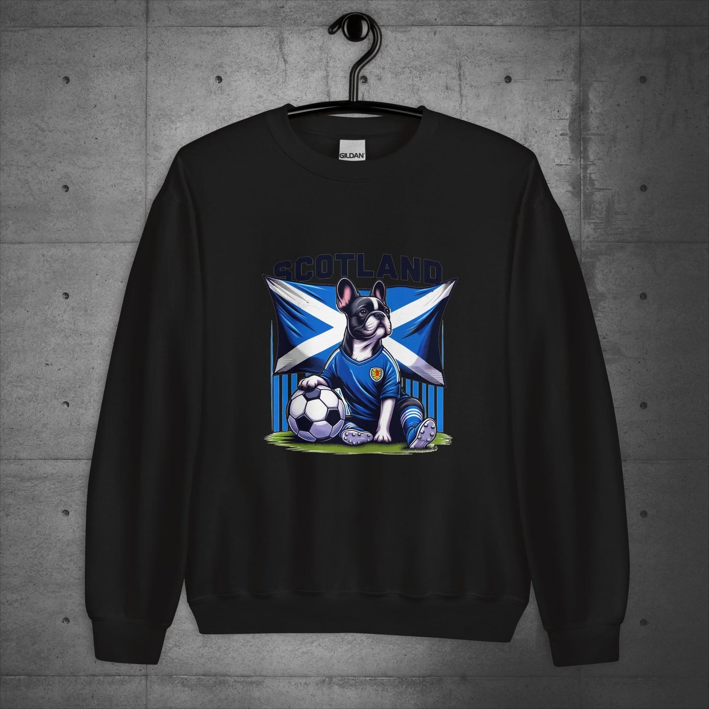 Frenchie Scotland Football Fan - Unisex Sweater / Sweatshirt - Frenchie Emporium