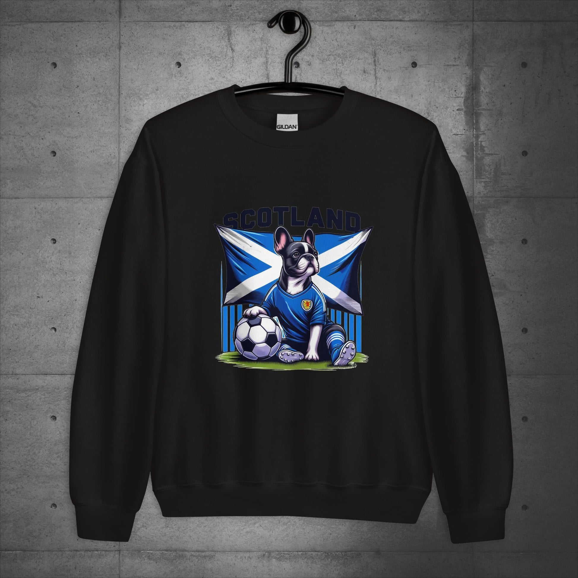 Frenchie Scotland Football Fan - Unisex Sweater / Sweatshirt - Frenchie Emporium