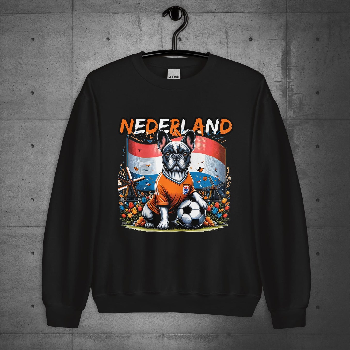 Frenchie Nederland Football Fan - Unisex Sweater / Sweatshirt - Frenchie Emporium