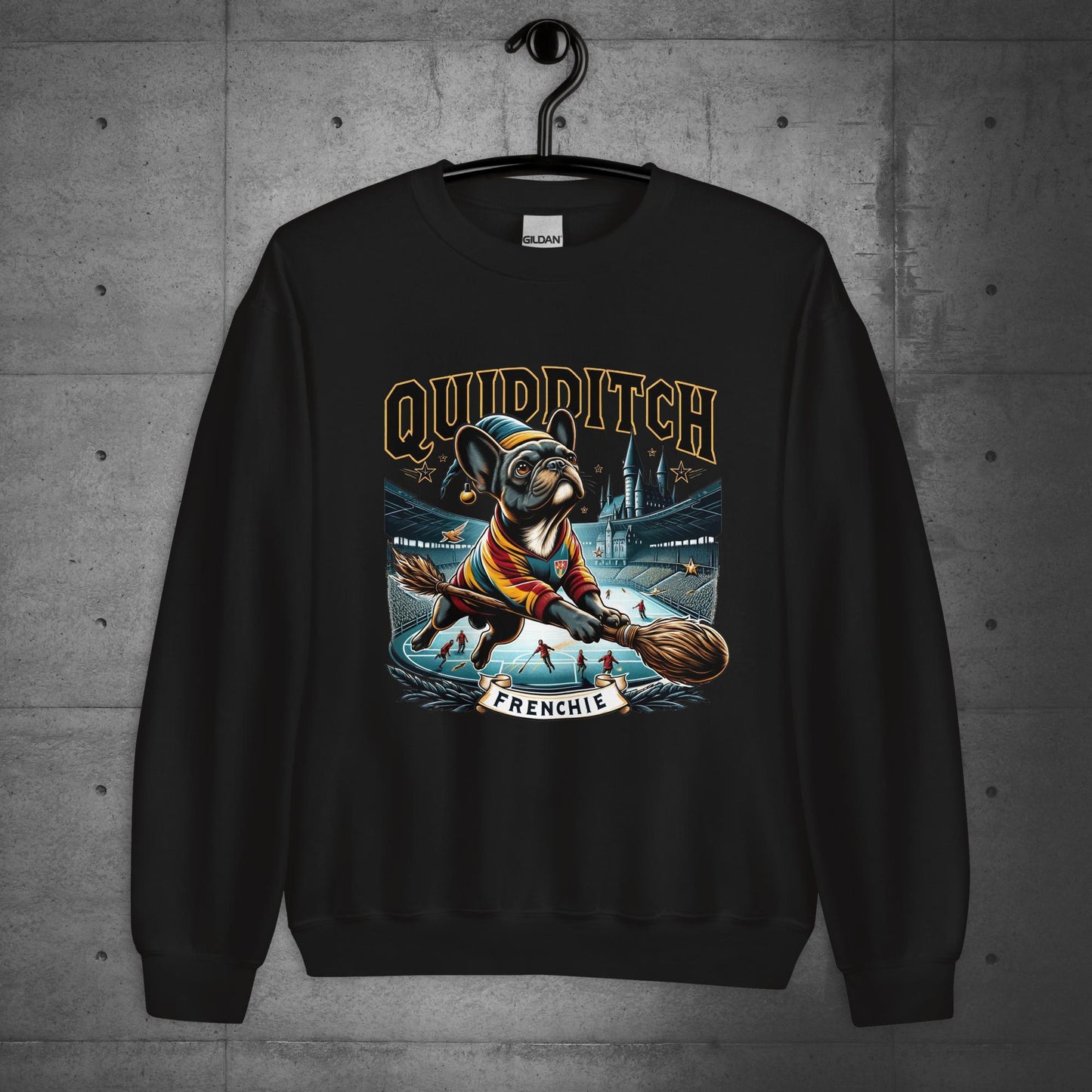 Unisex "Quidditch Frenchie" Sweater/Sweatshirt - Frenchie Emporium