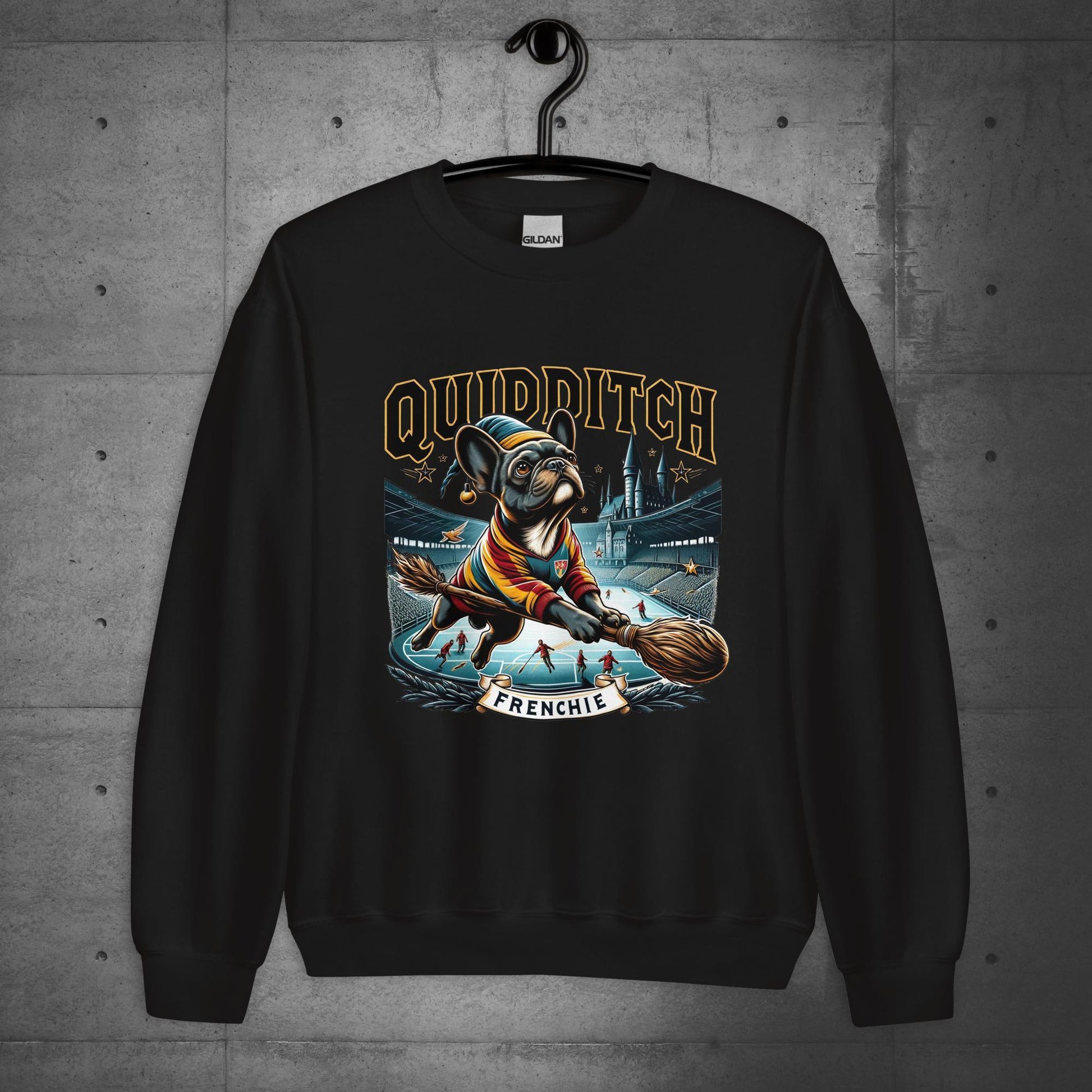 Unisex "Quidditch Frenchie" Sweater/Sweatshirt - Frenchie Emporium