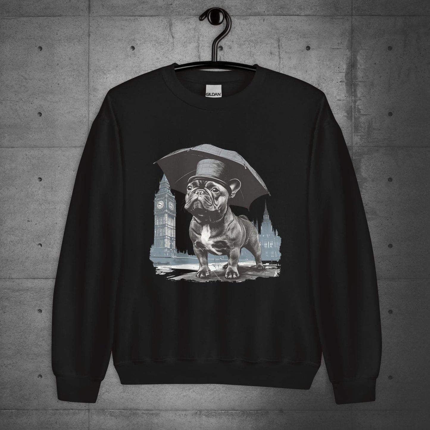 Paw-sitivly British Frenchie - Unisex Sweater/Sweatshirt - Frenchie Emporium