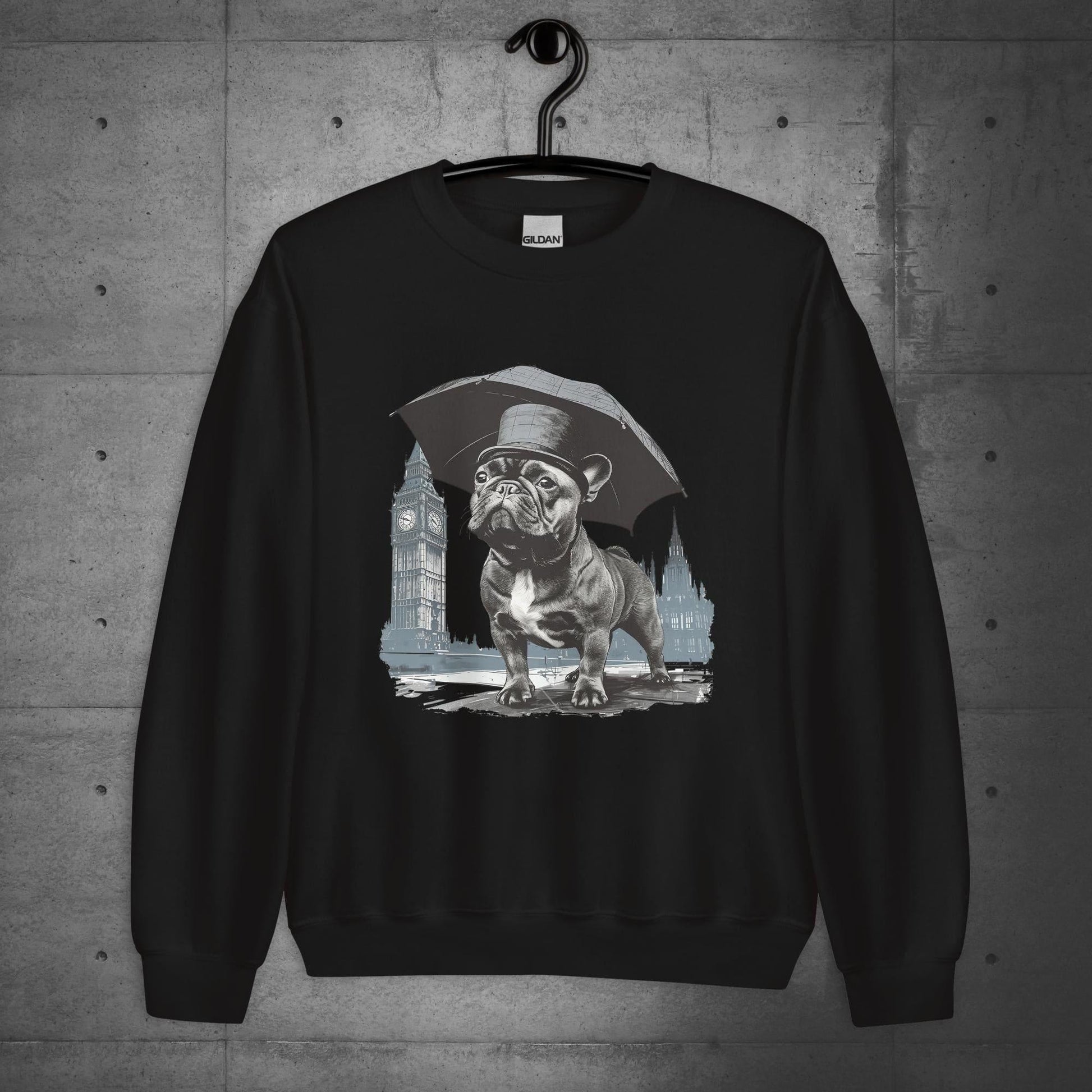 Paw-sitivly British Frenchie - Unisex Sweater/Sweatshirt - Frenchie Emporium