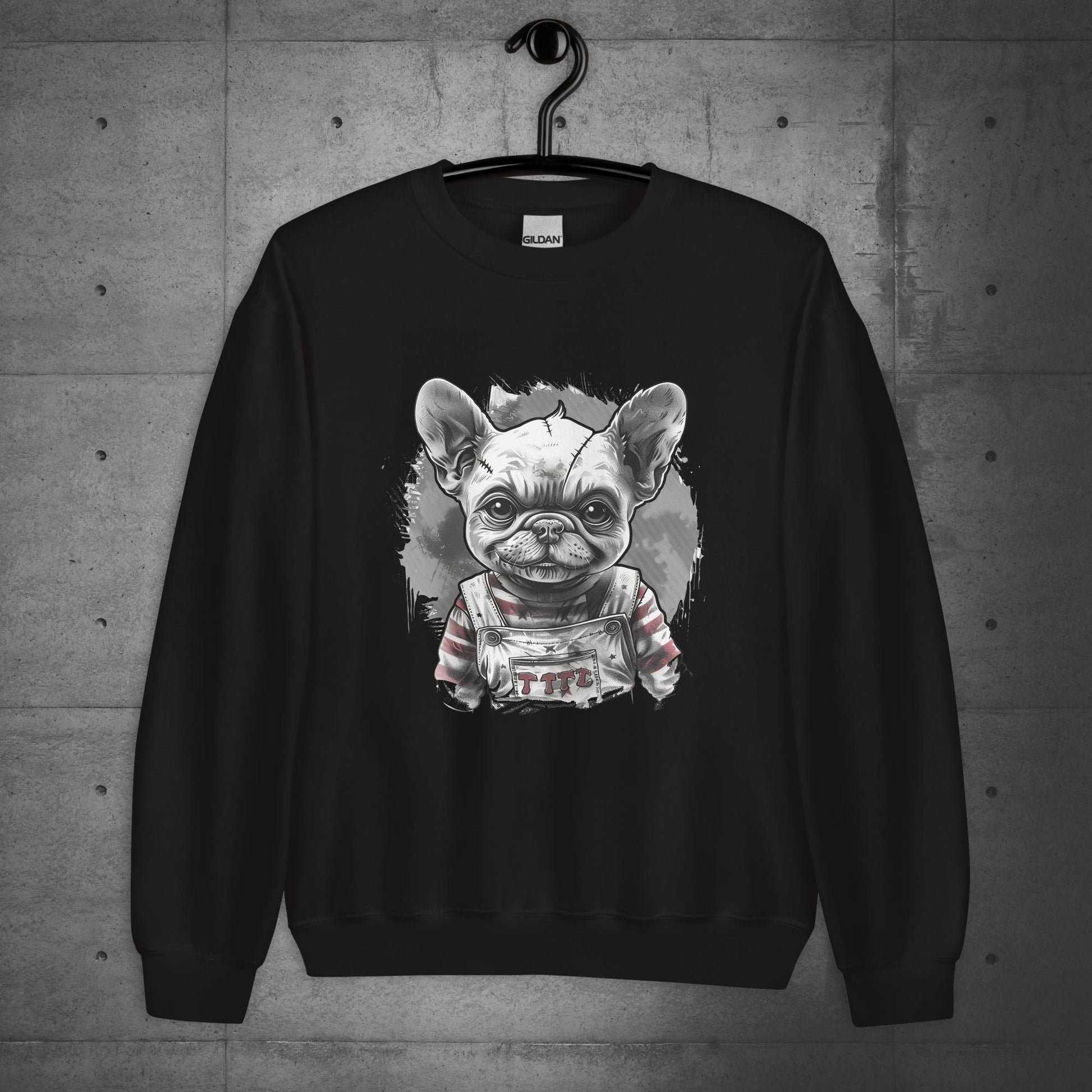 Frenchie Chucky Halloween Unisex Sweater/Sweatshirt - Frenchie Emporium