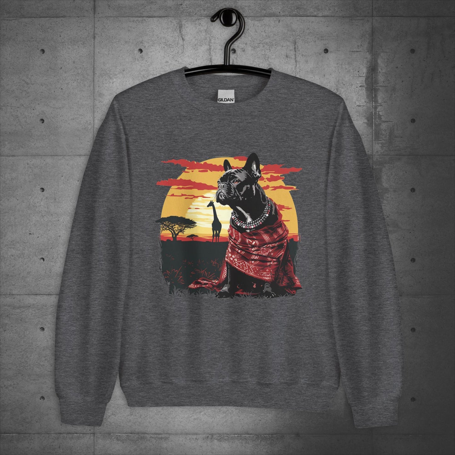 Enchanting Serengeti Frenchie - Unisex Sweater/Sweatshirt - Frenchie Emporium