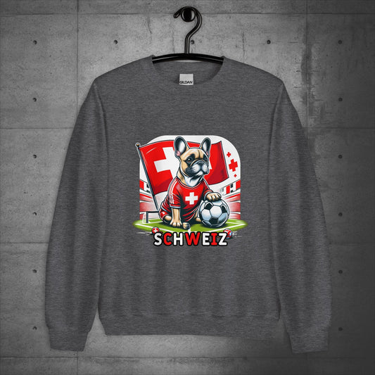 Frenchie Schweiz Football Fan - Unisex Sweater / Sweatshirt - Frenchie Emporium