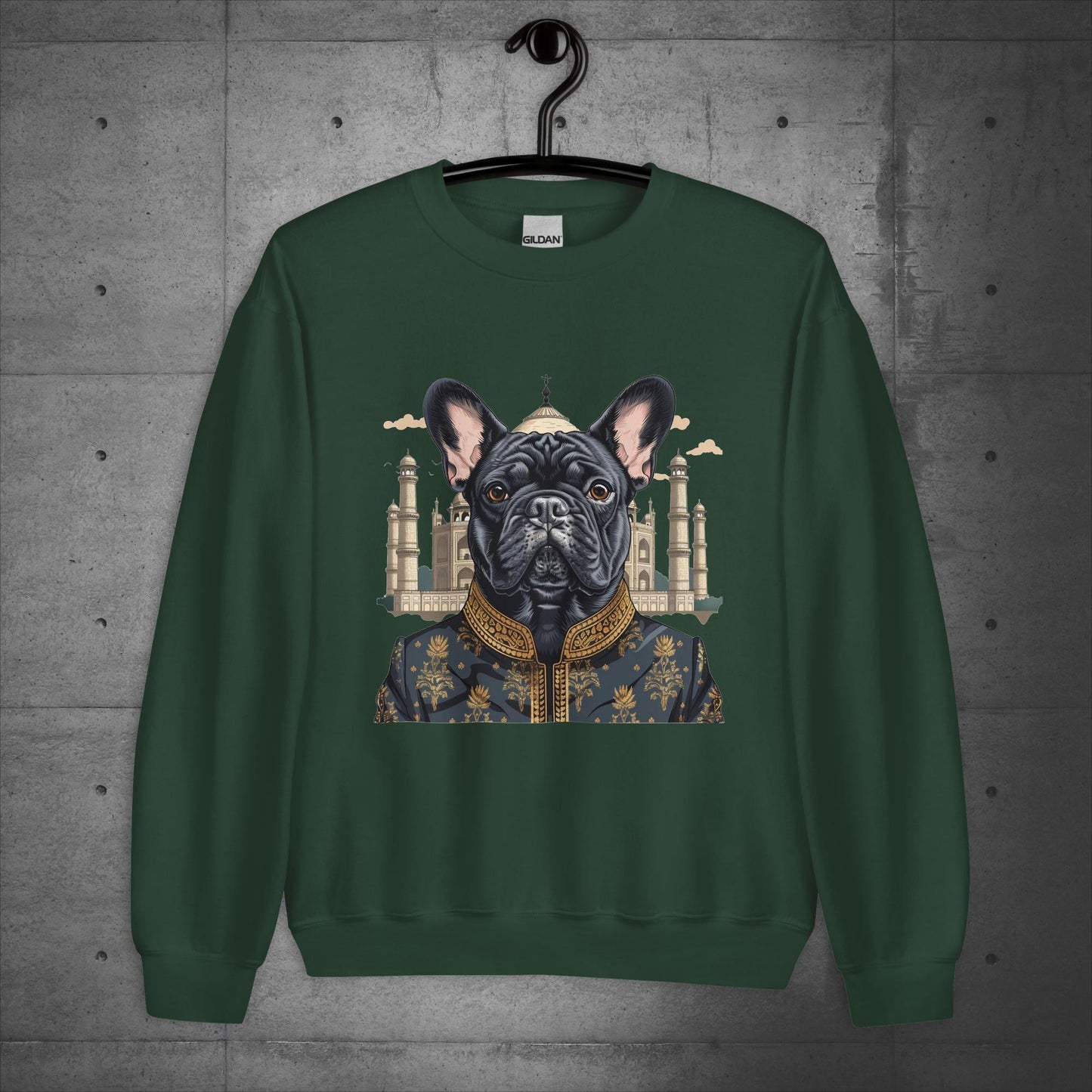 Iconic Taj Mahal Frenchie Unisex Sweater - Frenchie Emporium