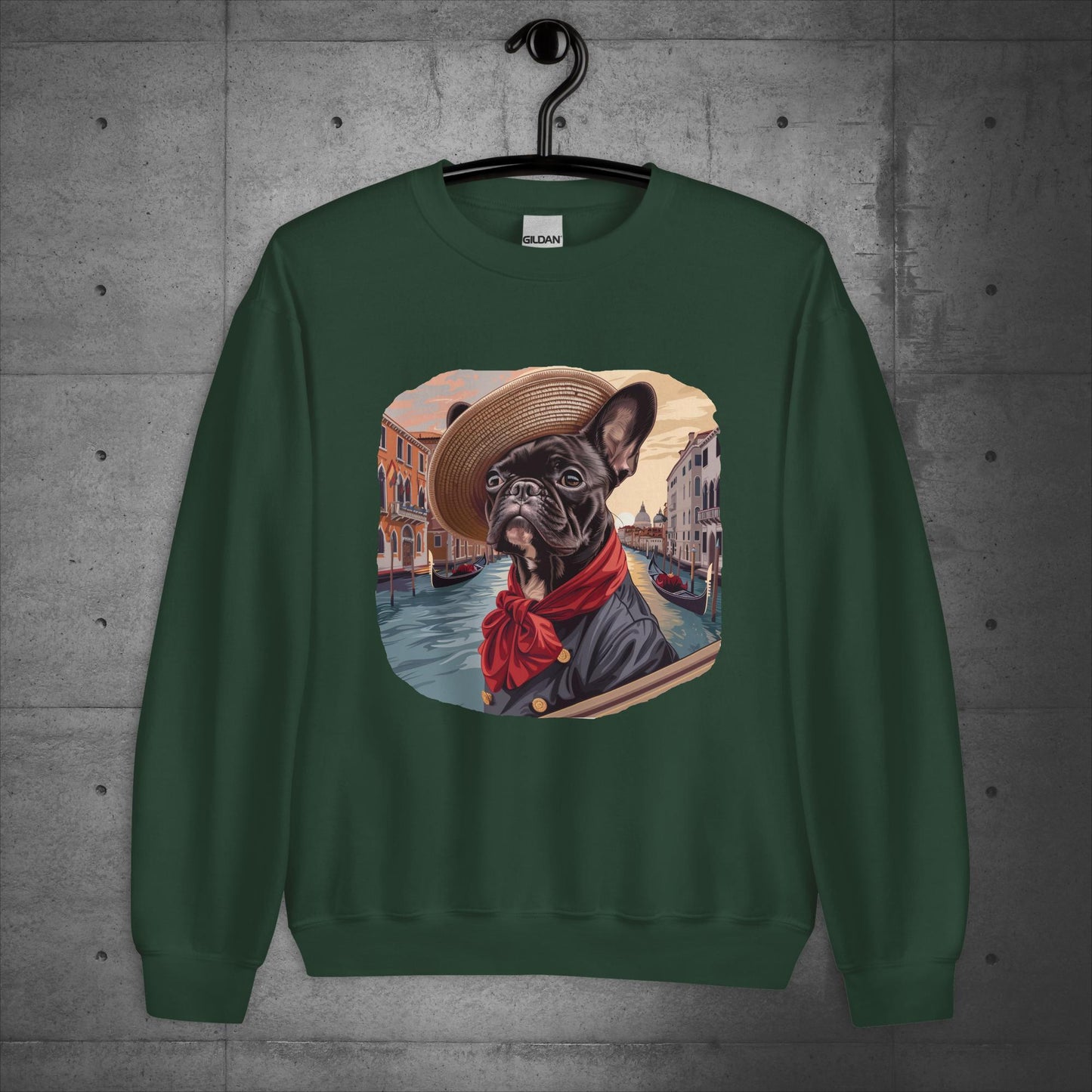 Venice Frenchie Gondolier - Unisex Sweater/Sweatshirt - Frenchie Emporium