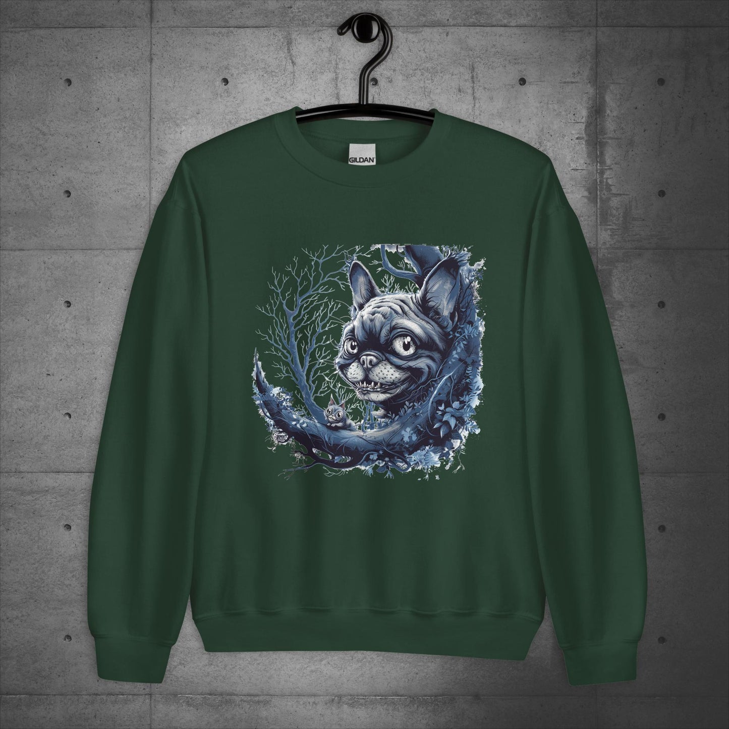 Cheshire Cat Frenchie - Unisex Sweatshirt - Frenchie Emporium