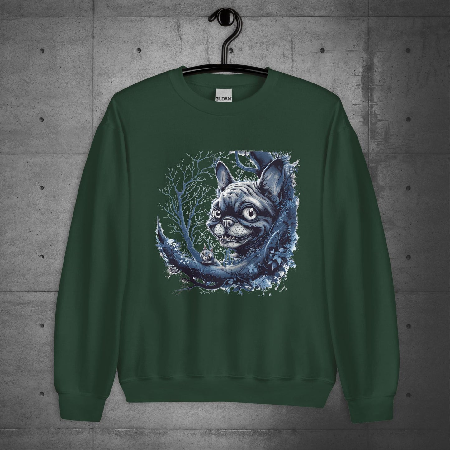 Cheshire Cat Frenchie - Unisex Sweatshirt
