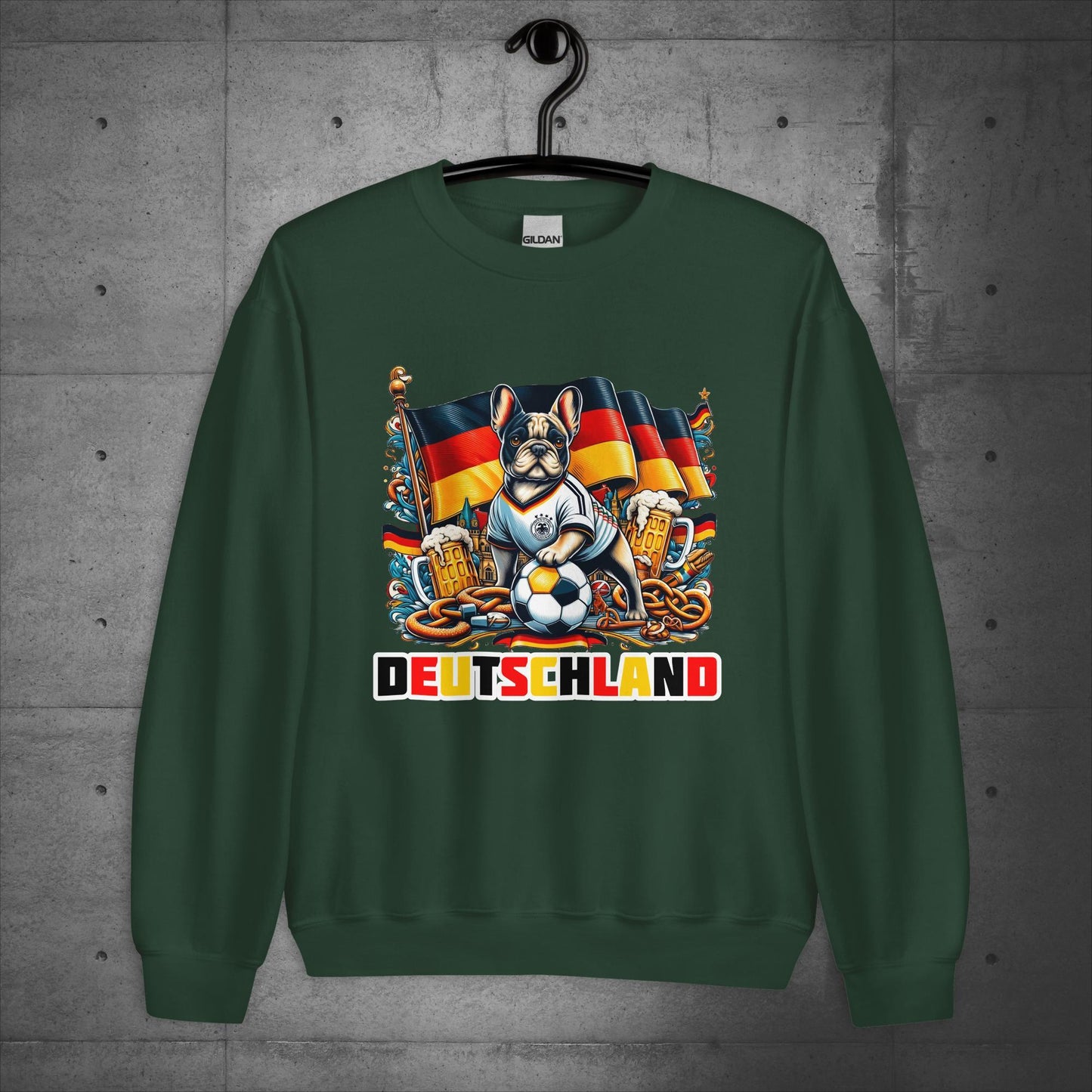 Frenchie Deutschland Football Fan - Unisex Sweater / Sweatshirt - Frenchie Emporium