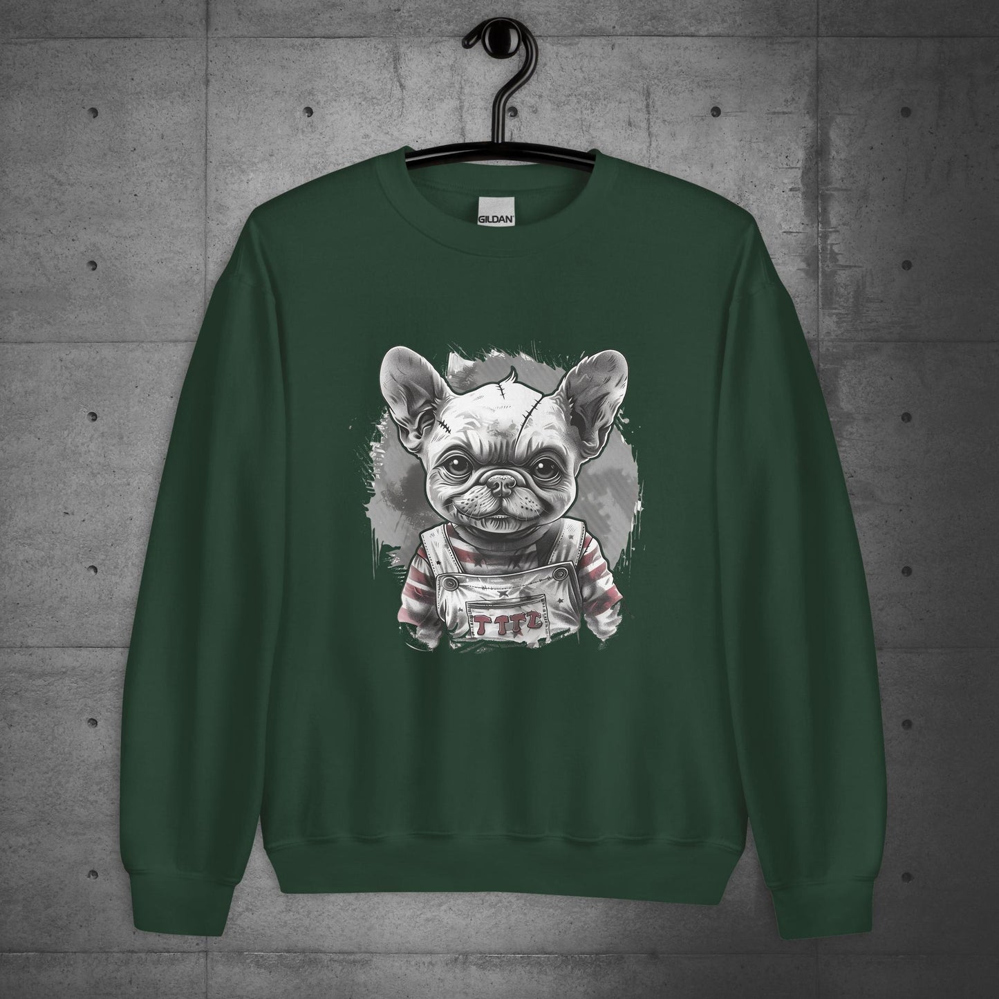 Frenchie Chucky Halloween Unisex Sweater/Sweatshirt - Frenchie Emporium