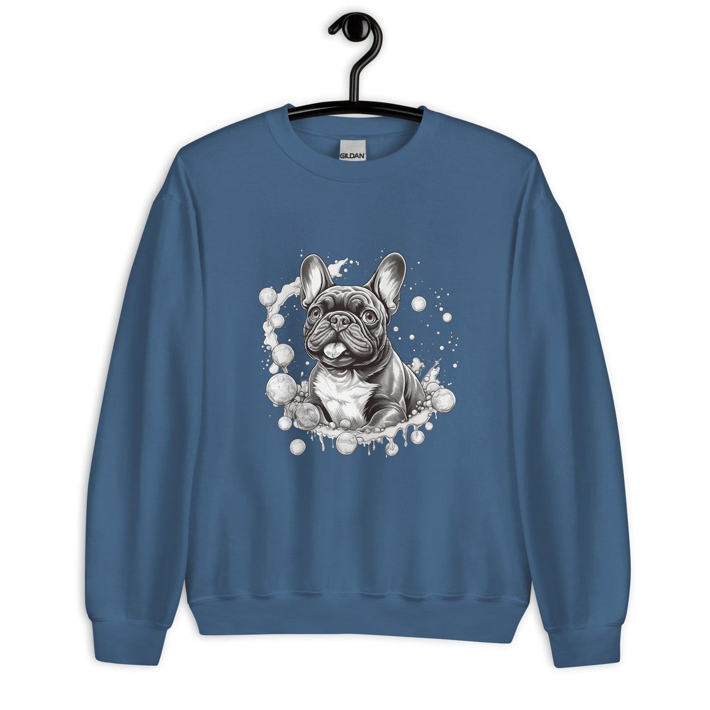 "Bubbles French Bulldog" - Unisex Sweater - Frenchie Emporium