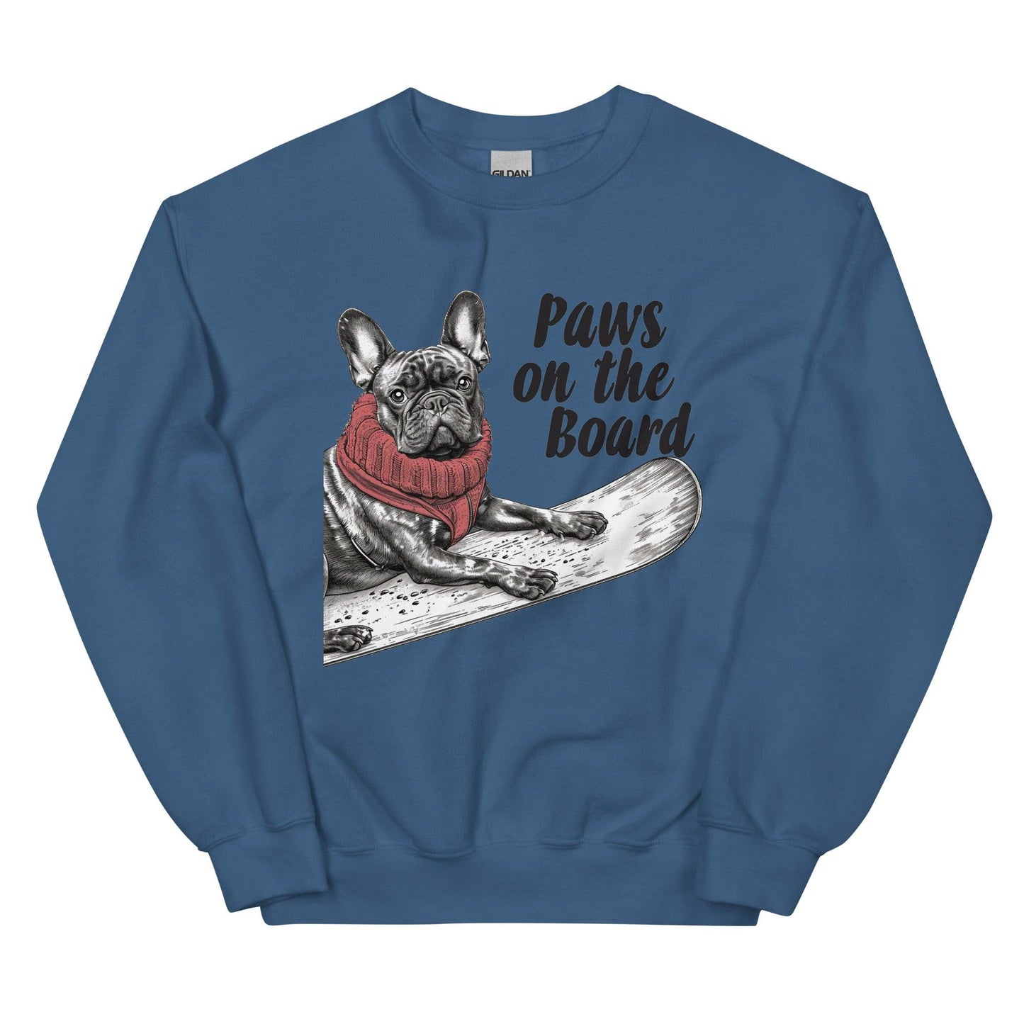 Paws on the Board Frenchie Unisex Sweatshirt - Frenchie Emporium
