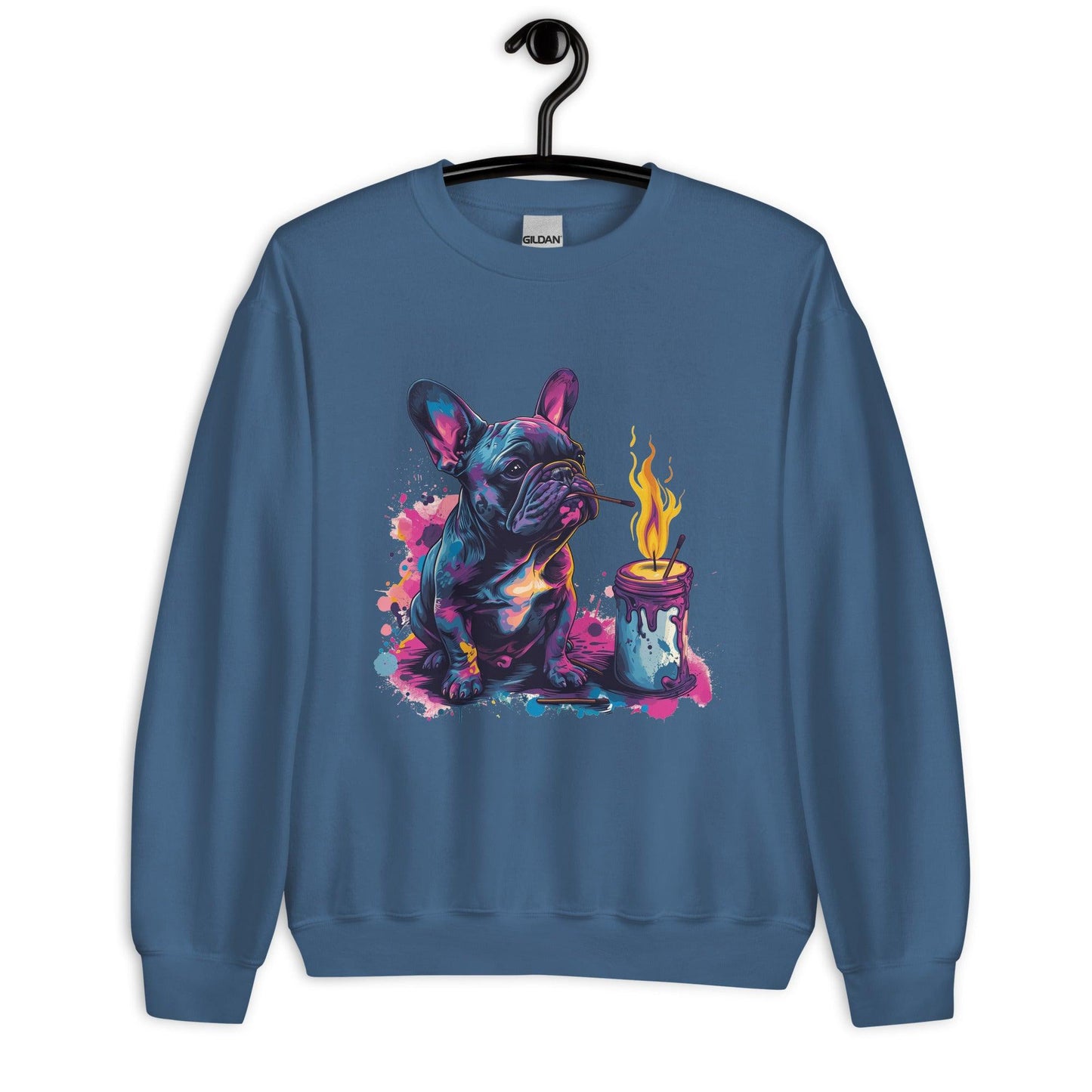 "Light My Fire French Bulldog" - Unisex Sweatshirt - Frenchie Emporium