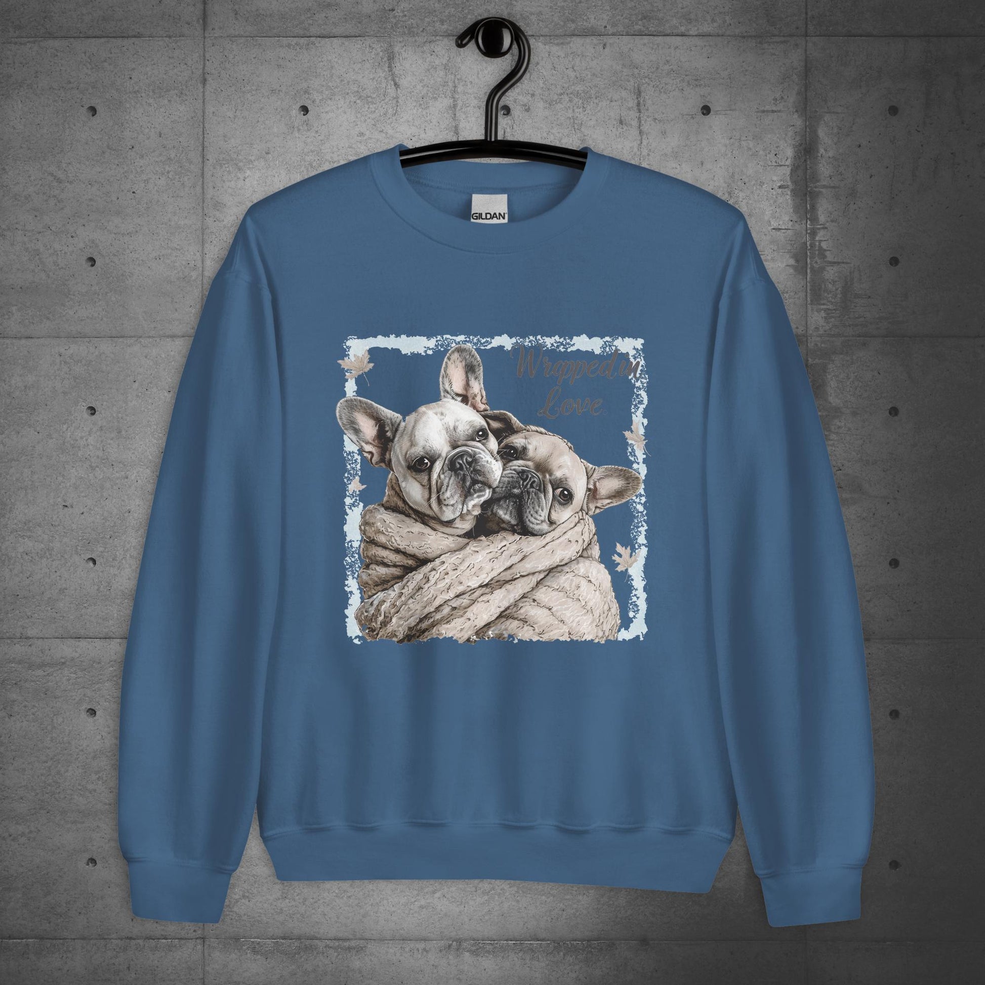 "Wrapped in Love" - Unisex Sweatshirt - Frenchie Emporium