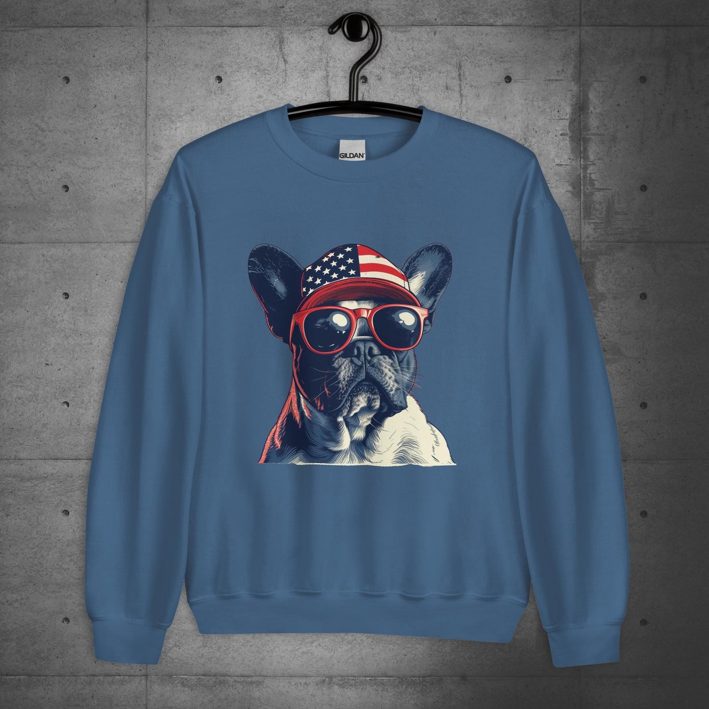 Frenchie Unisex Sweatshirt- Pride of America - Frenchie Emporium