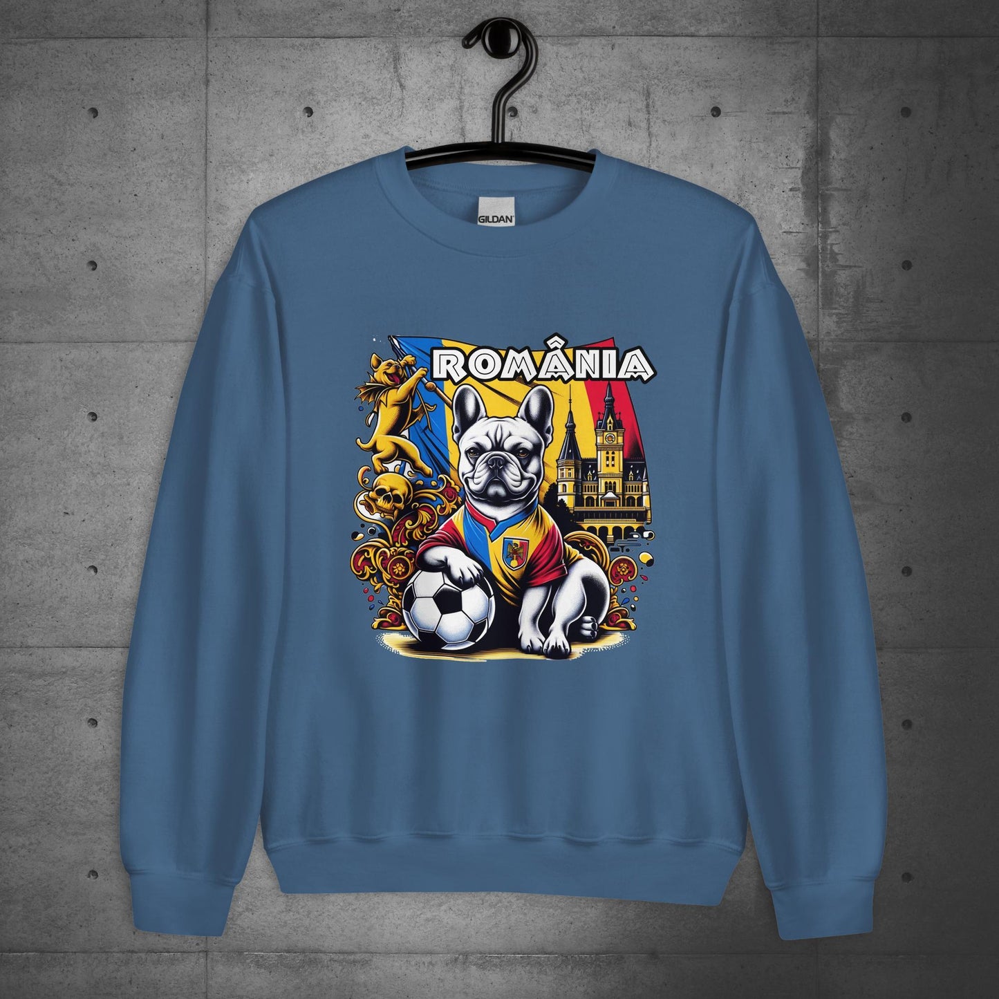 Frenchie Romanian Football Unisex Sweater - Frenchie Emporium
