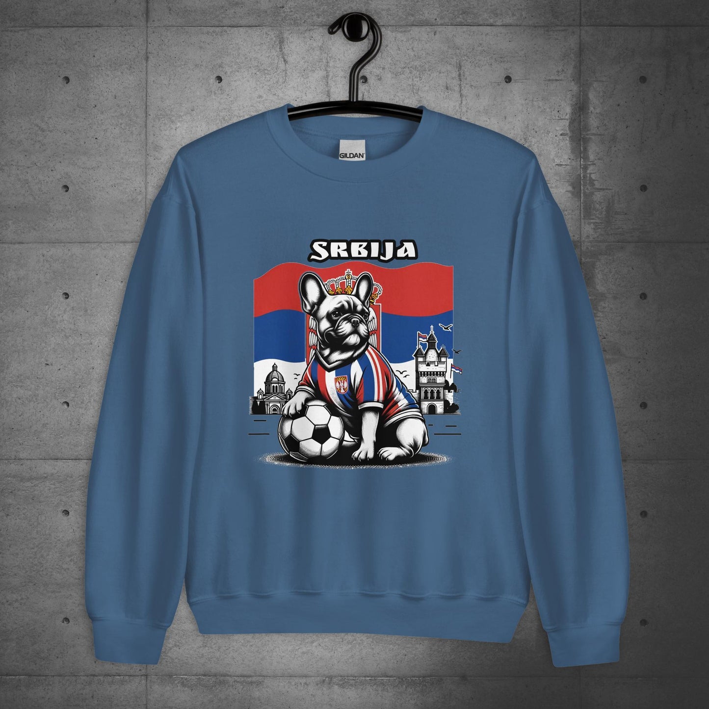 Frenchie Serbia Football Unisex Sweater/Sweatshirt - Frenchie Emporium